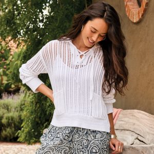 Harbor Call Sweater Hoodie. Petite